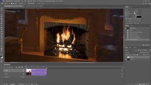 Как вставить гифку огня на обычную картинку в фотошопе