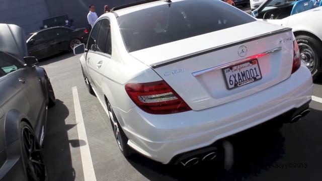 Mercedes Benz C63 Black Series - In Detail and LOUD Acceleration