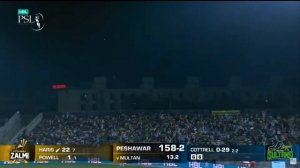 6️⃣6️⃣6️⃣Mohammad Haris vs Sheldon Cottrell | Peshawar vs Multan | Match 27 | HBL PSL 8 | MI2A