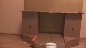 Камин из картона своими руками)))