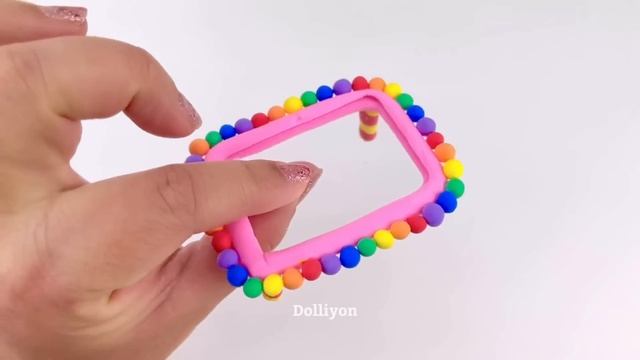 Amazing technique make miniature kitchen set, Rainbow furniture, bed, Sofa, table with polymer clay