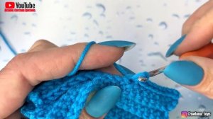 Как связать крючком шарф-снуд для куклы. A snood scarf for a knitted doll. #КУКЛА