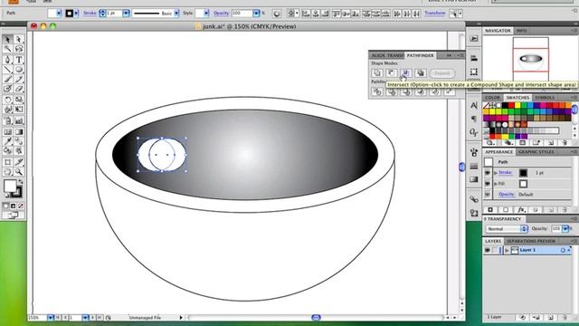 Illustrator (CS versions) making a coffee cup смотреть онлайн