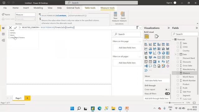 SELECTEDVALUE DAX function || Power BI interview questions смотреть онлайн