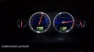 Разгон от 0 до 100 км/ч volvo S60R с механической коробкой передач .