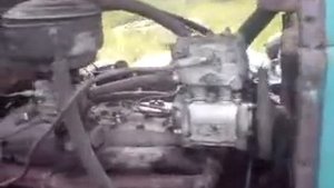 Грузовик ЗИЛ 164 Запуск ретро автомобия