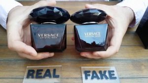 Fake vs Real Versace Crystal Noir Perfume