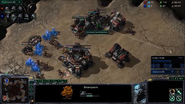 [Mouse]HeroMarine(T) Vs [NV]Strelok(T) Game 3 Red City Go4SC2 July 2013 Starcraft 2 Replay смотреть онлайн