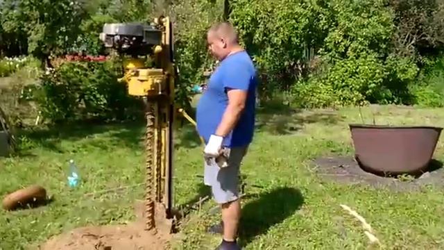 Буровая установка УКБ 12-25 3 скважины по 8 метров. смотреть онлайн