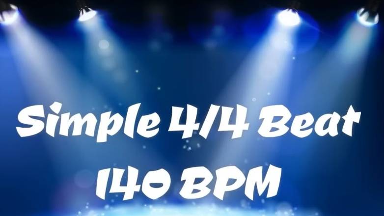 Драм - бит 140 bpm для импровизации и обучения в стиле Рок