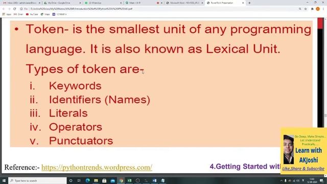 Introduction to Python : print statement , Keyword , Literals , Identifier , comments , Variables |