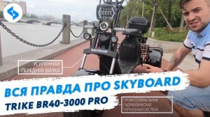 Трехколесный Электроскутер Обзор citycoco 3000w SKYBOARD BR40 электротрицикл электрический трицикл