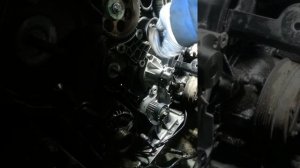 Замена помпы, установка комплекта ГРМ Опель омега v6 2.5.
