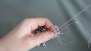 Новогодний шар из бисера.  Бисероплетение.  Мастер класс