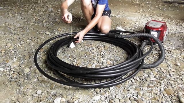 Как можно протянуть шнур в 25 метровую трубу смотреть онлайн