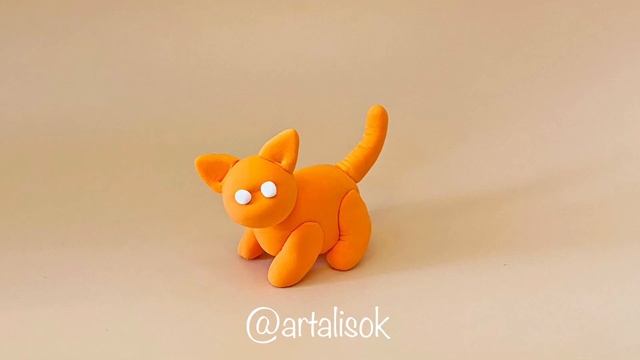 Лепим пошагово кота
