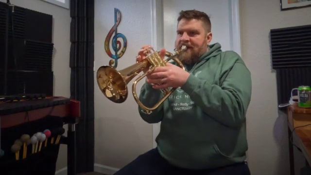 Moon River Flugelhorn practice смотреть онлайн