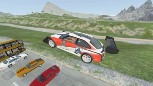 Прыжки через машины 2 - BeamNG Drive | World BeamNG Drive