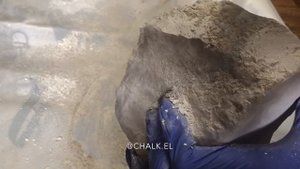 Чистка и колка Уральского мела