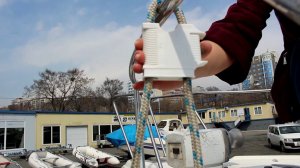 Держатель кранца на леер