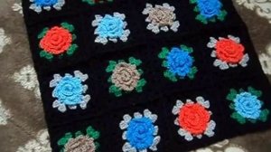 Вязаный чехол на подушку. Crochet pillow case. לסרוג במסרגה אחת