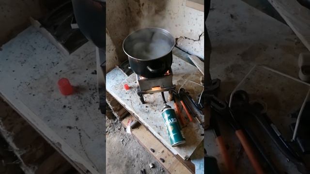 Газовая походная горелка из водогрейки своими руками смотреть онлайн