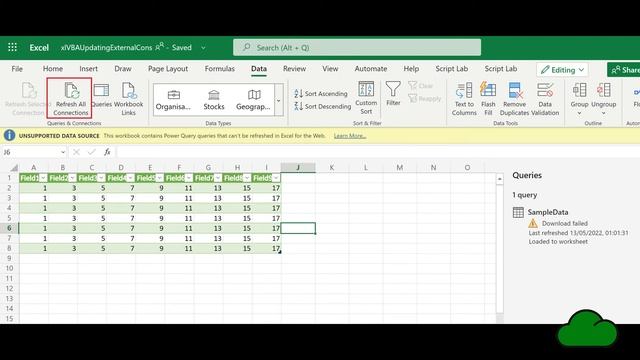 Refresh Data Connections for Excel Online смотреть онлайн