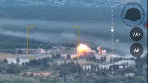 Удар "Тюльпаном" по позиции ВСУ в районе Авдеевки/Strike at the AFU position by "Tulpan" near Avdeev
