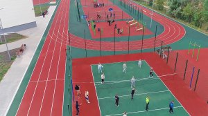 Вместе с открытием пристройки на территории лицея заработали новые спортивные и детские площадки