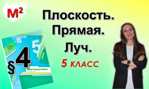 ПЛОСКОСТЬ.ПРЯМАЯ. ЛУЧ §4 математика 5 класс