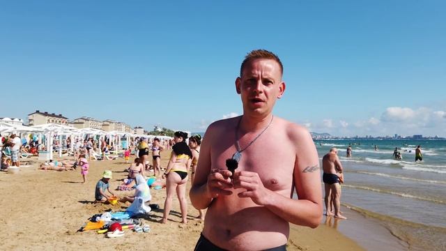 #Анапа. ОПАСНО ТЯГУН! Пляж Джемете, вода +22°С! Честный отзыв отдыхающих об Анапе!