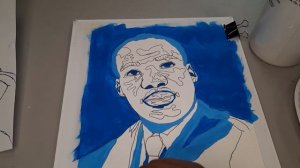 Martin Luther King Monochromatic Painting Demo