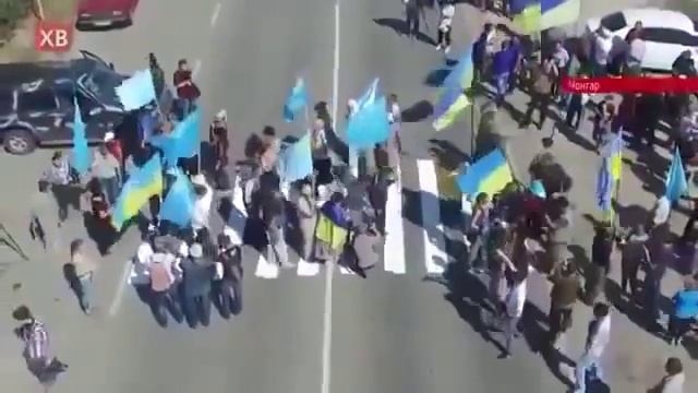 Крым.Блокада дороги.Новости. смотреть онлайн