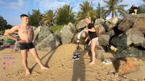 УТРЕННИЙ MINI IRL СТРИМ ЗУБАРЕВА: ОБЗОР ПЛЯЖА! #zubarefff #зубарев #китай #twitch