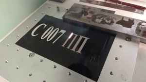 Маркировка металла оптоволокном под номер - прикол
