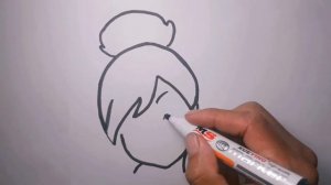 Как нарисовать лицо девушки куклу, Урок рисования для детей, просто рисуем.??