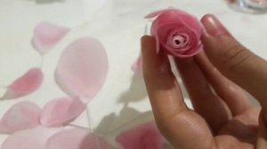 Вафельная роза. Цветок из вафельной бумаги МК