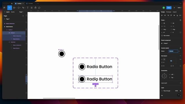 Create Radio Button | Figma Tutorial For Beginners | Figma Interactive Components