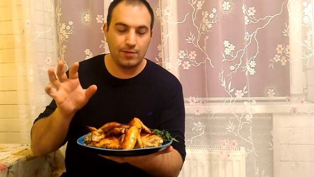Готовим Куринные крылья соевый соус и мед