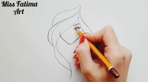 How to draw a girl || Very easy drawing || Как нарисовать девушку очень просто