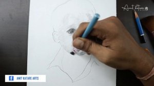 Daily Artdose ||Sketch - 45 || How To Draw Little Boy By Loomis Method || For Beginners.