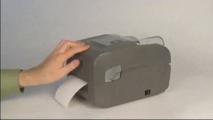 Установка риббона для термотрансферного принтера Datamax E 4204