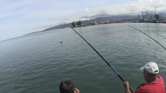 Батуми. Грузия. Рыбалка на море в Батуми. Что на что клюет? смотреть онлайн