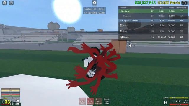 1,000,000 Kills - Roblox Zombie Uprising смотреть онлайн