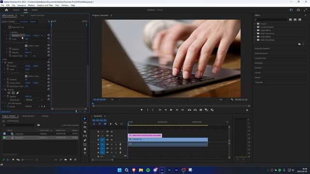 How To Make HORIZONTAL MOVING Text in Premiere Pro