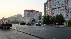 На 60 % завершено асфальтирование ул. Новгородской в Вологде