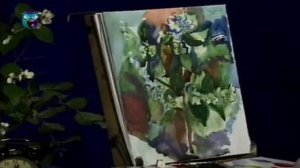 Уроки рисования (# 31) акварелью. Рисуем листья клёна, ветку жасмина