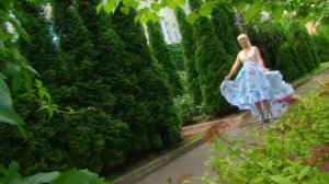 Сарафан в морском стиле от Ольги Никишичевой.