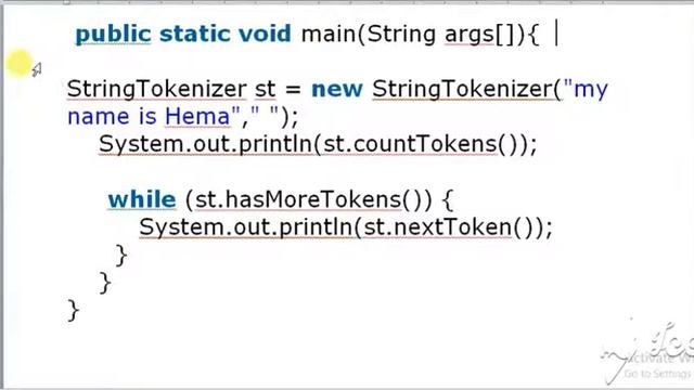 StringTokenizer in Java || StringTokenizer class in Java || Explain with example