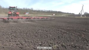 Кировец К-730 с предпосевным культиватором КПМ-12 Почти Bednar Swifter, но дешевле. Липецкая област